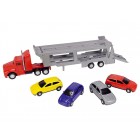 Трейлер с четырьмя машинками Utility Vehicles Dickie Toys, 3 вида